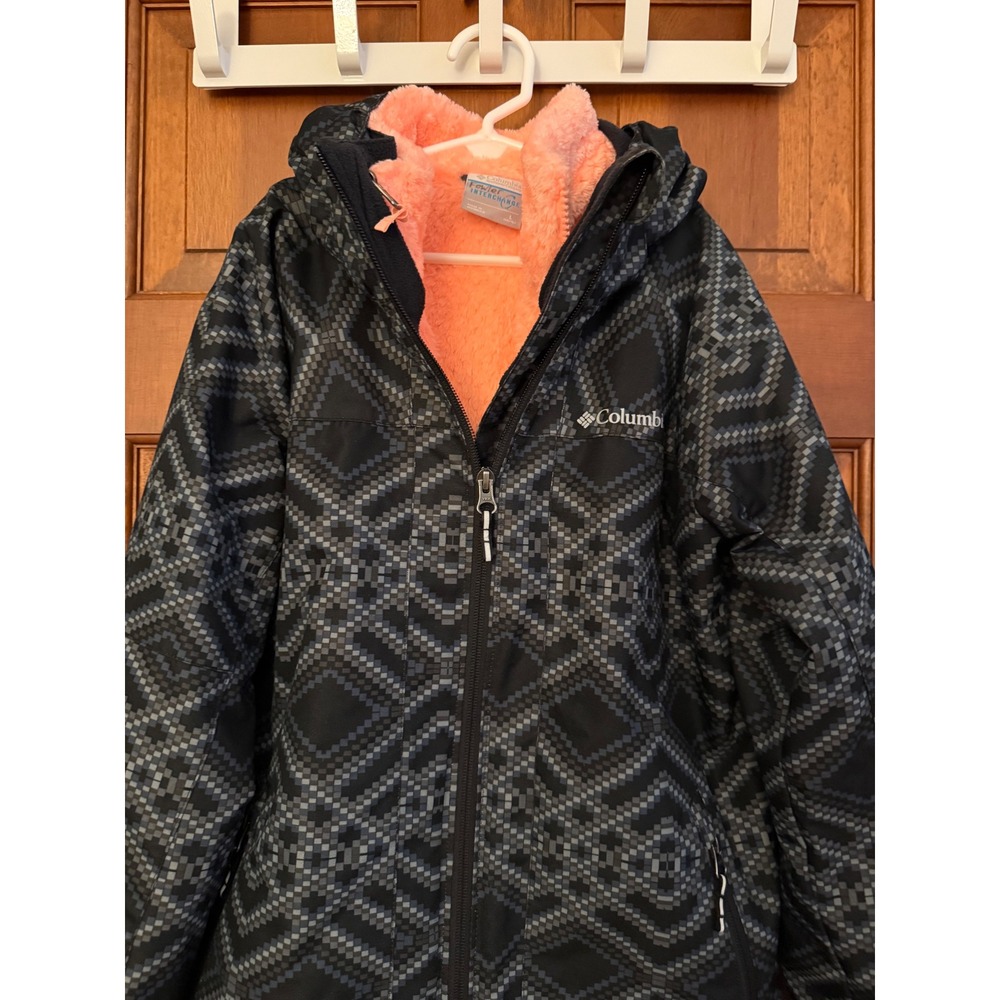 Columbia Girls Bugaboo II Fleece Interchange Jacket Size L (14-16) Winter Coat